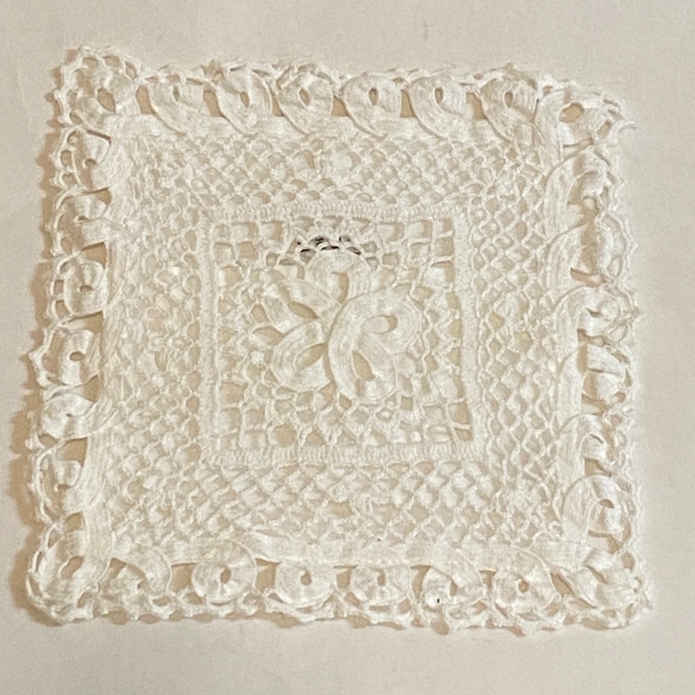 White Decorative Lace Doily Pillow Small Decorative - Home Accents